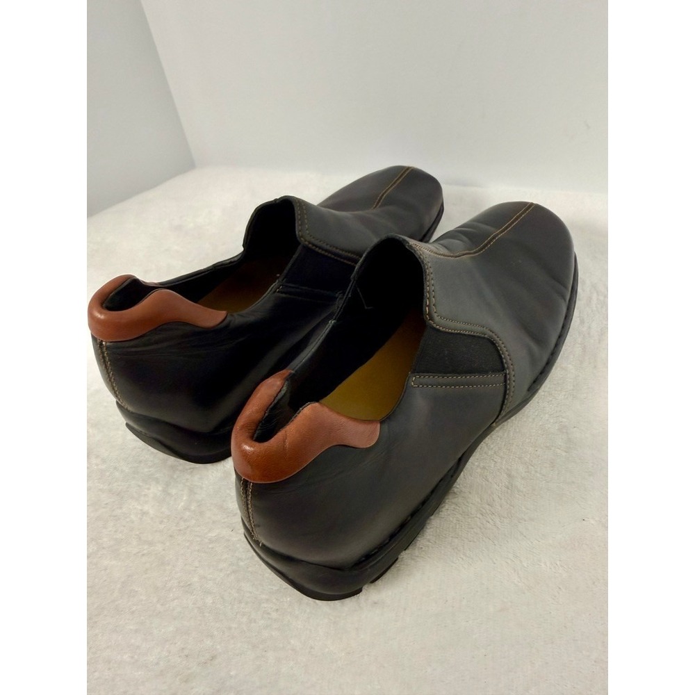 Cole Haan Zeno Split Toe Slip On Loafers Mens 11.5 Black Leather Dress Shoes - Picture 5 of 8
